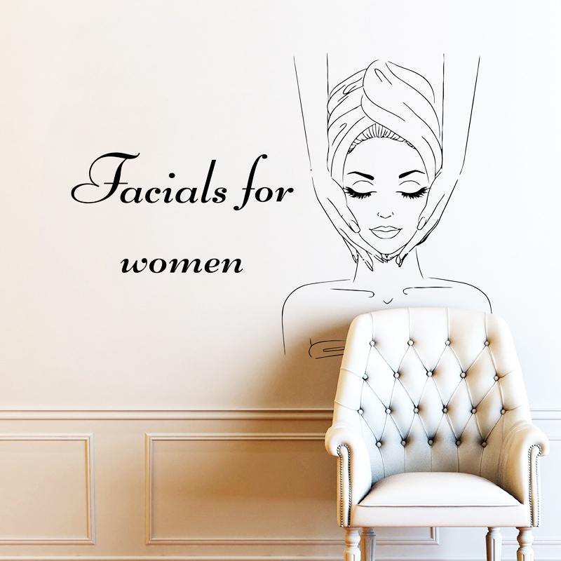 Skincare Quote - Spa işareti yüz bakımı alıntı duvar