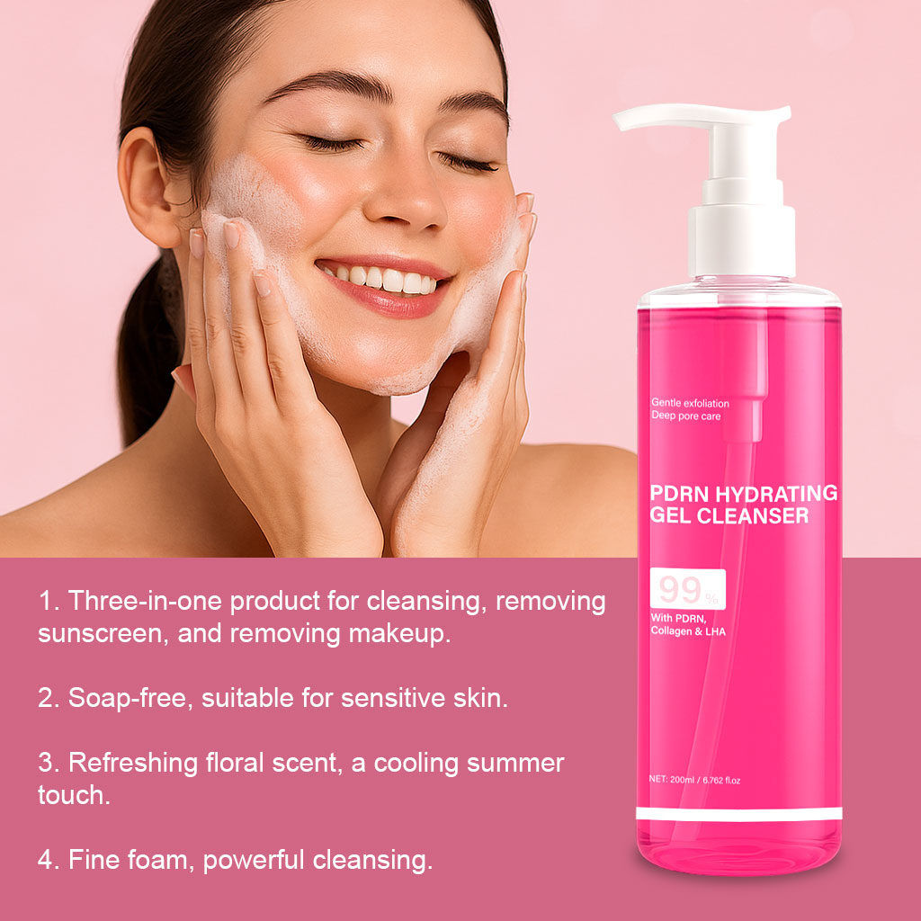 Salicylic Acid Cleanser - PDRN Nemlendirici Jel Temizleyici, Somon Pembesi