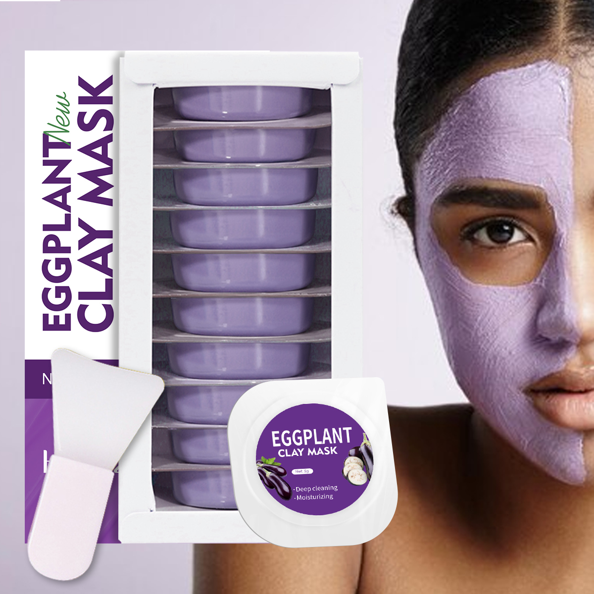 5g/0.17oz*10 Patlıcan kil çamu - Bentonite Clay Mask incelemesi ve fiyatı