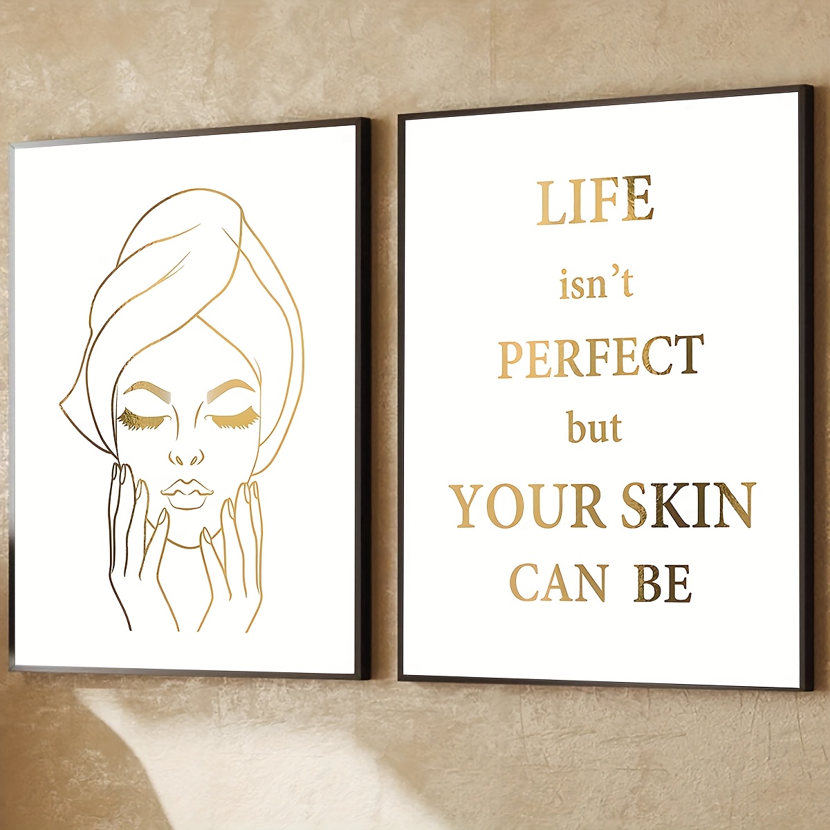 2 adet Zarif Kadın Yüzü Tasarı - Skincare Quote incelemesi ve fiyatı