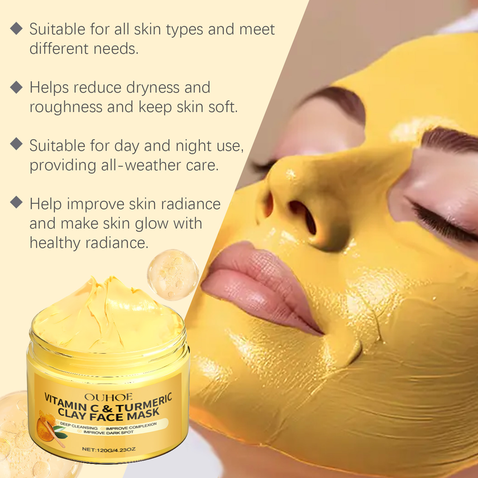 Zerdeçal C Vitamini Yüz Maskes - Bentonite Clay Mask incelemesi ve fiyatı