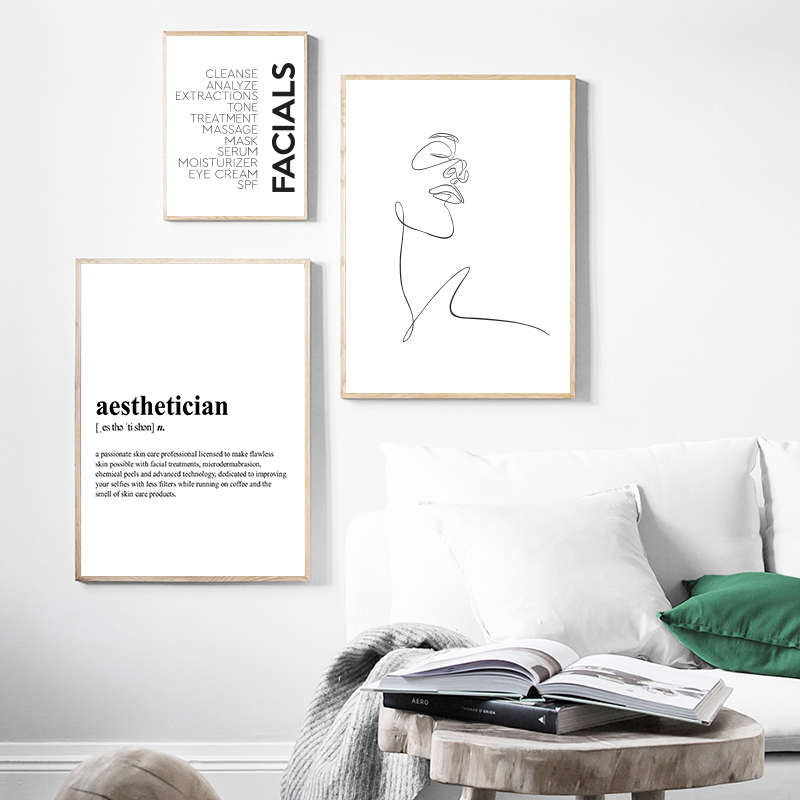Estetisyen Tanımı Tuval Baskı  - Skincare Quote incelemesi ve fiyatı