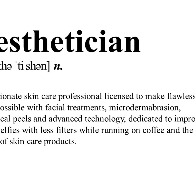 Estetisyen Tanımı Tuval Baskı  - Skincare Quote incelemesi ve fiyatı
