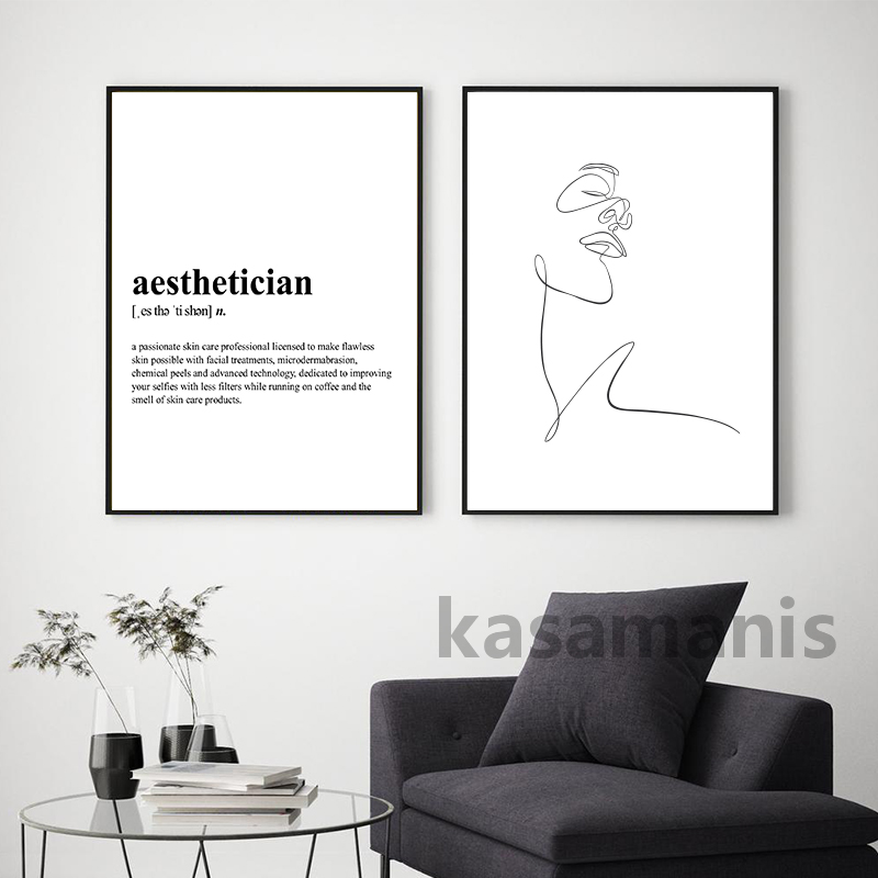 Estetisyen Tanımı Tuval Baskı  - Skincare Quote incelemesi ve fiyatı