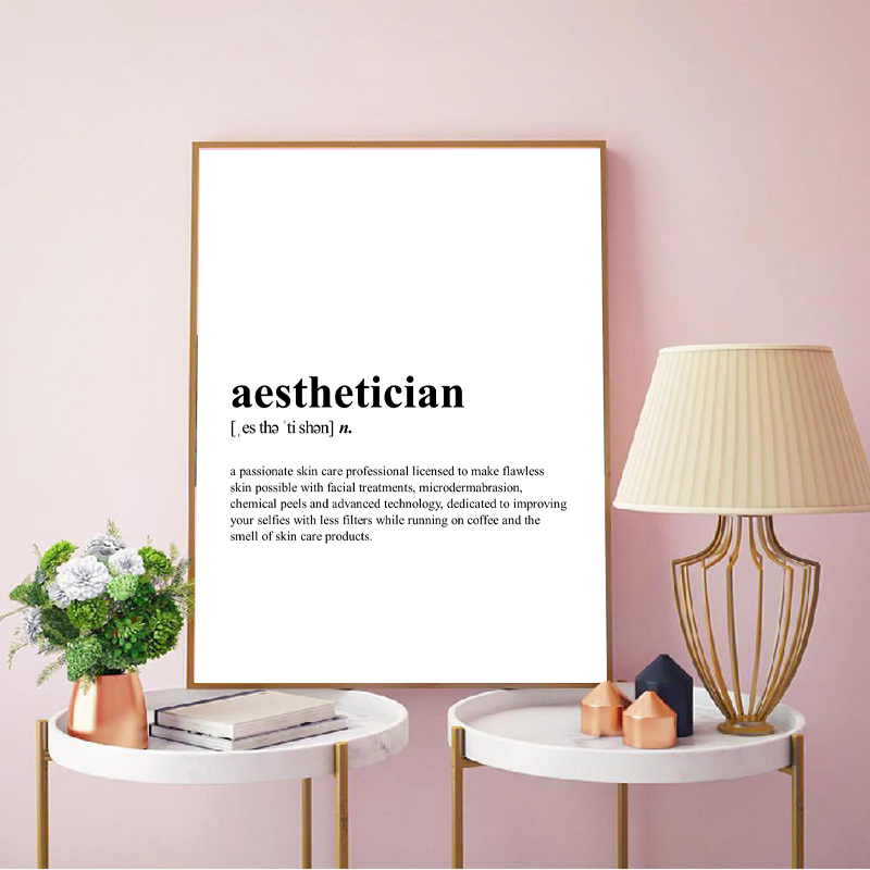 Estetisyen Tanımı Tuval Baskı  - Skincare Quote incelemesi ve fiyatı